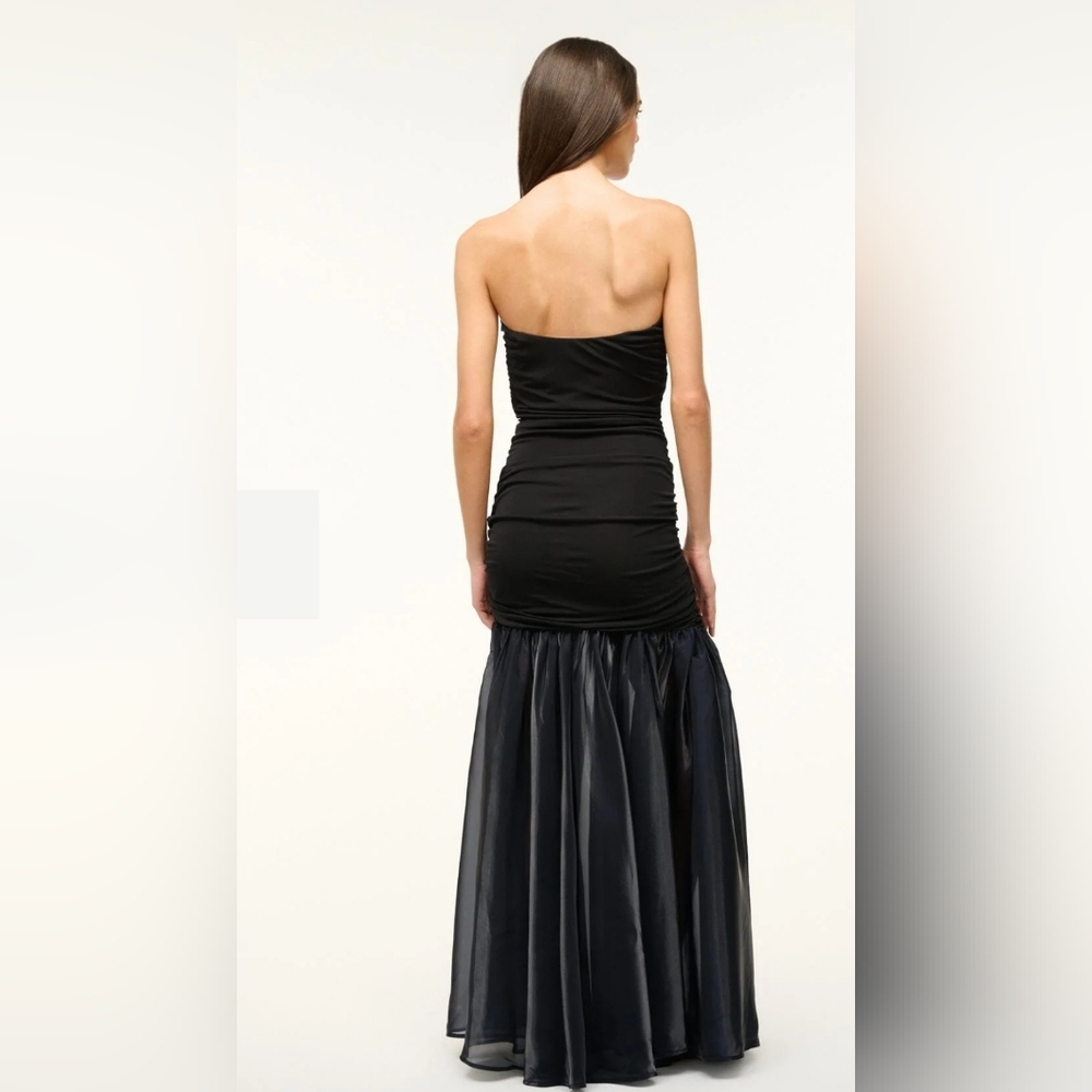 Staud LIYA DRESS BLACK NAVY Size Medium - Picture 2 of 10